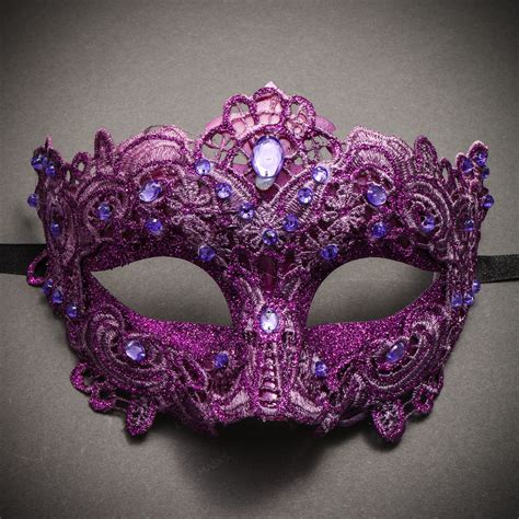 purple masquerade mask